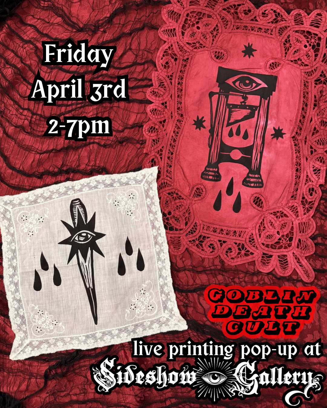 Live Printing Pop-Up with Goblin Death Cult