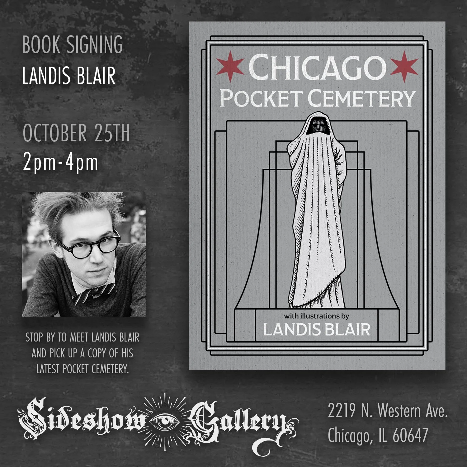 Landis Blair Book Signing of Chicago Pocket Cemetery