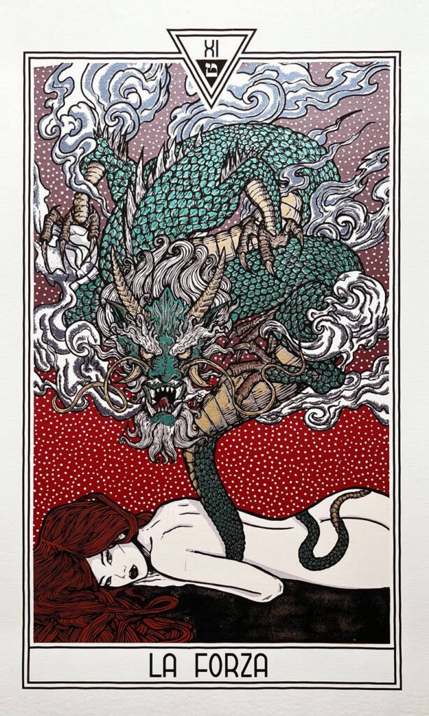 Tarot Print of strength by Malleus