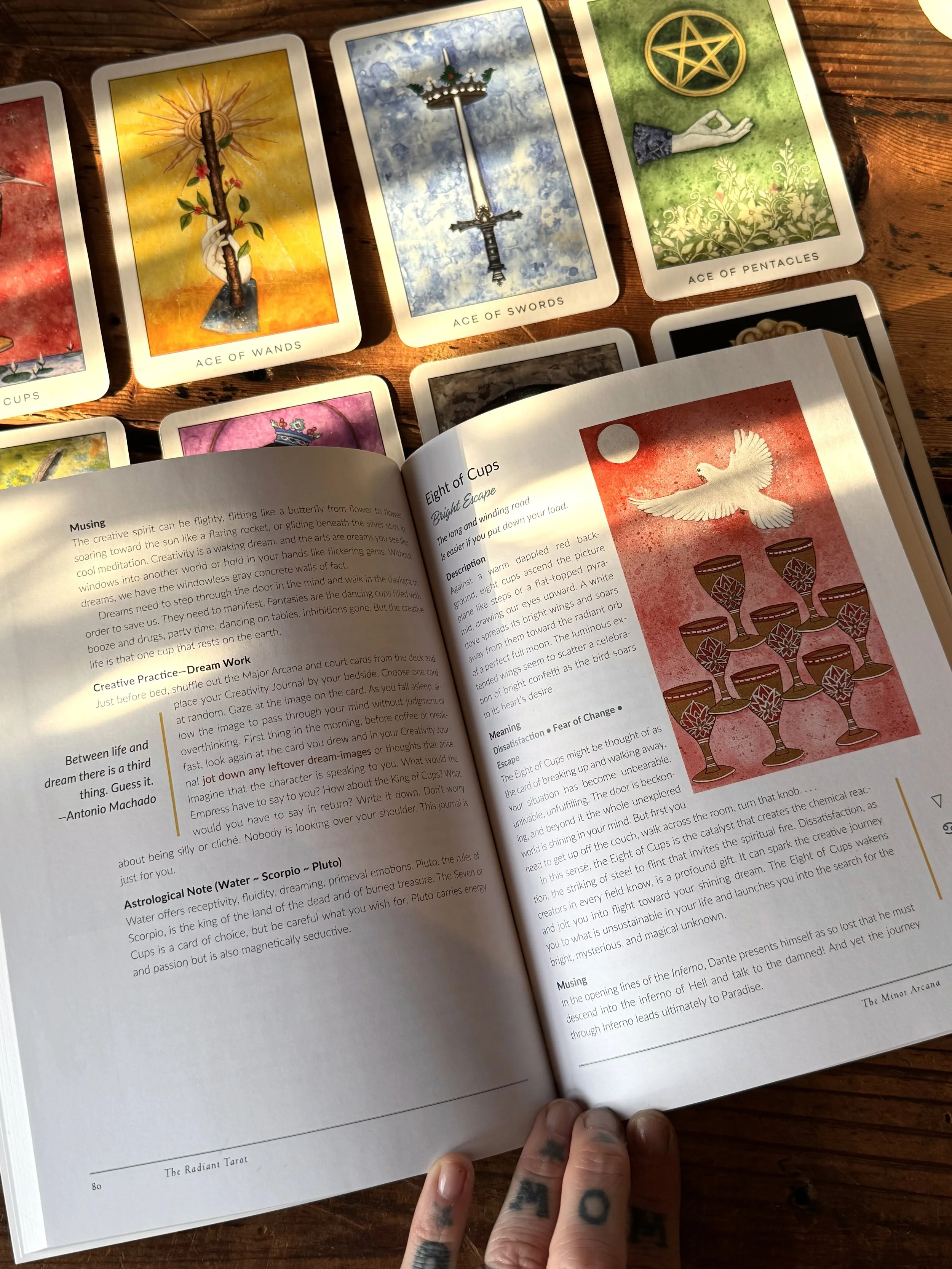 the radiant tarot deck with guidebook