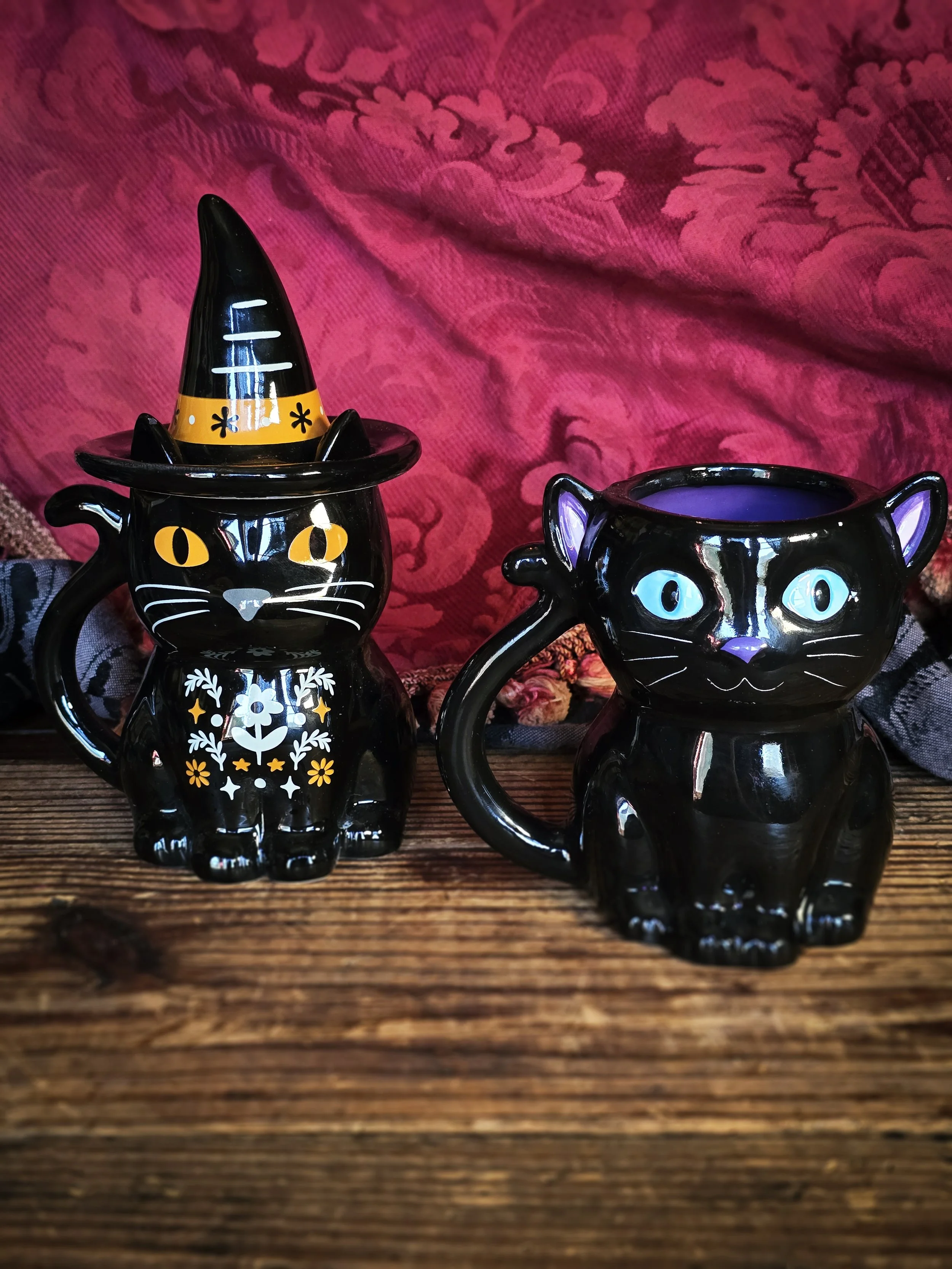 Seasonal Black Cat Mugs