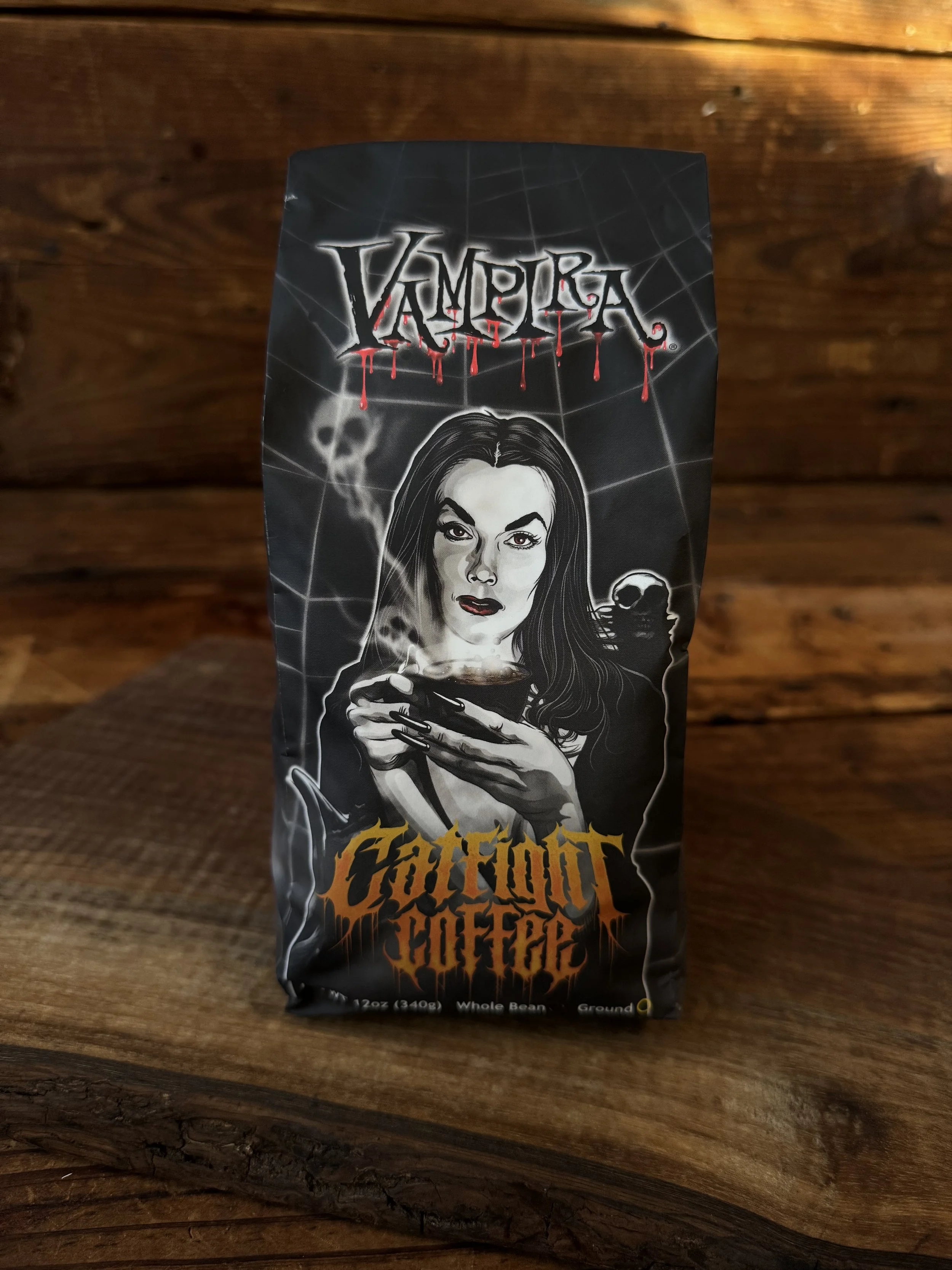 catfight coffee: alice cooper and vampira