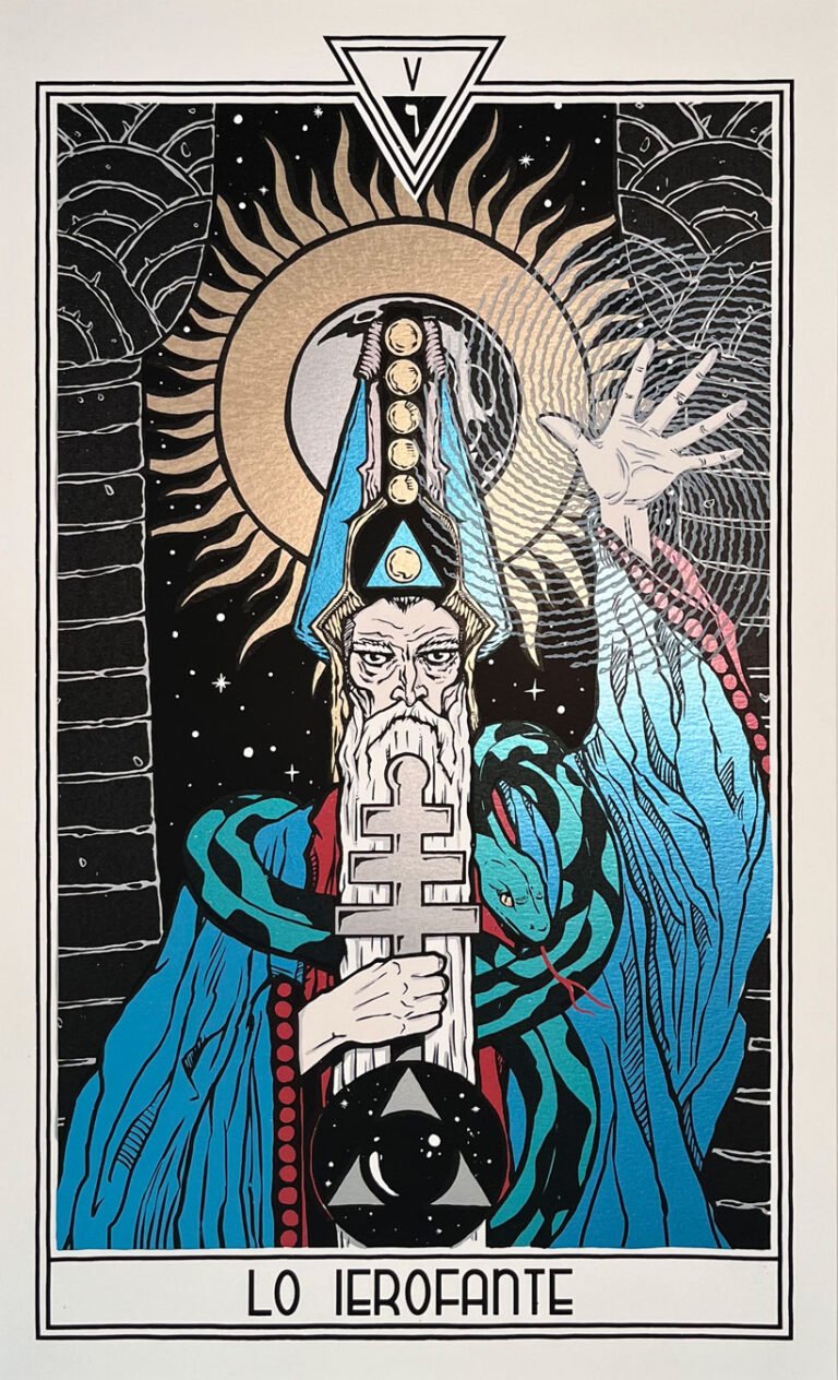 Tarot print by Malleus of The Hierophant