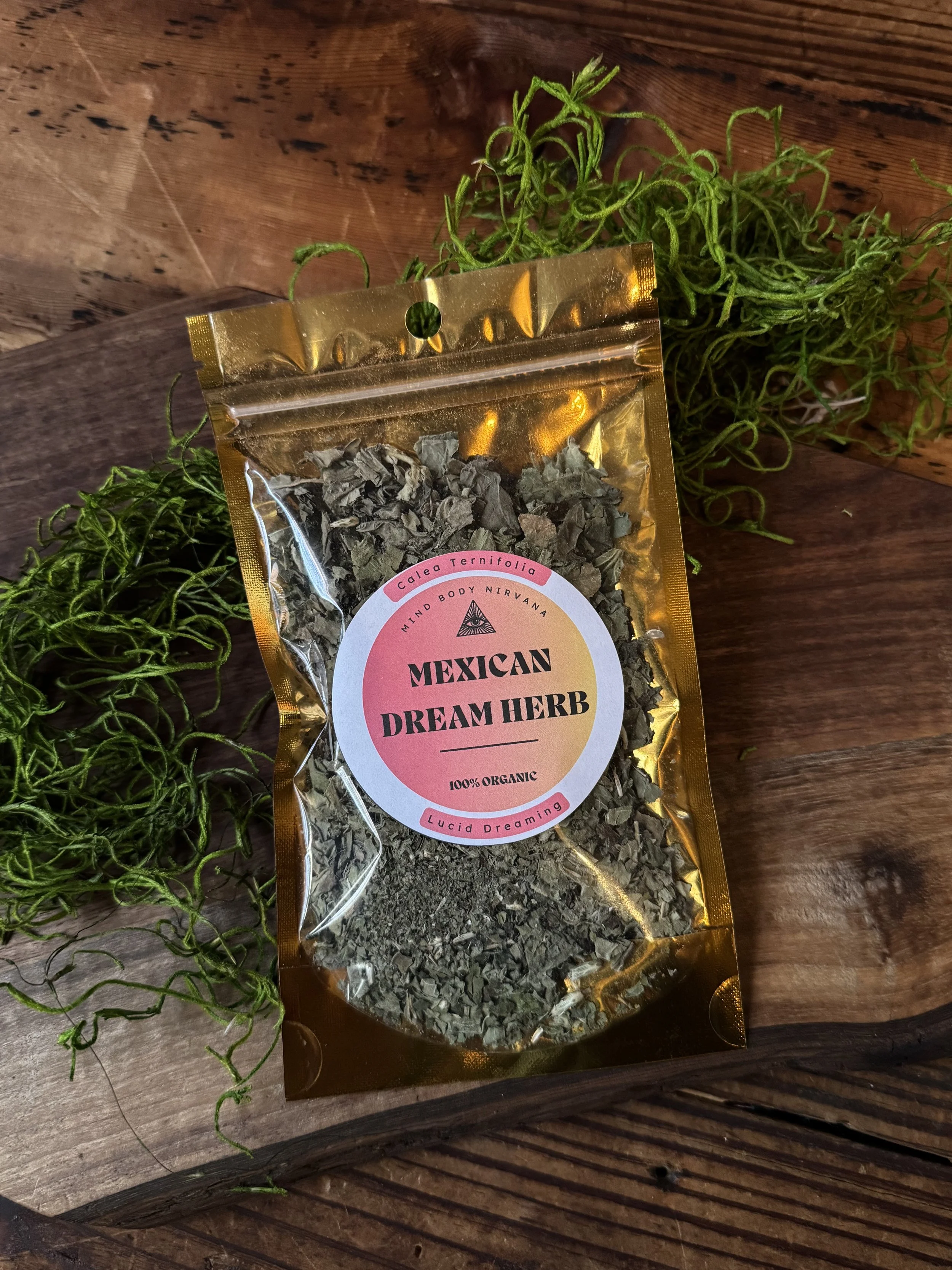 a bag of the Mexican dream herb