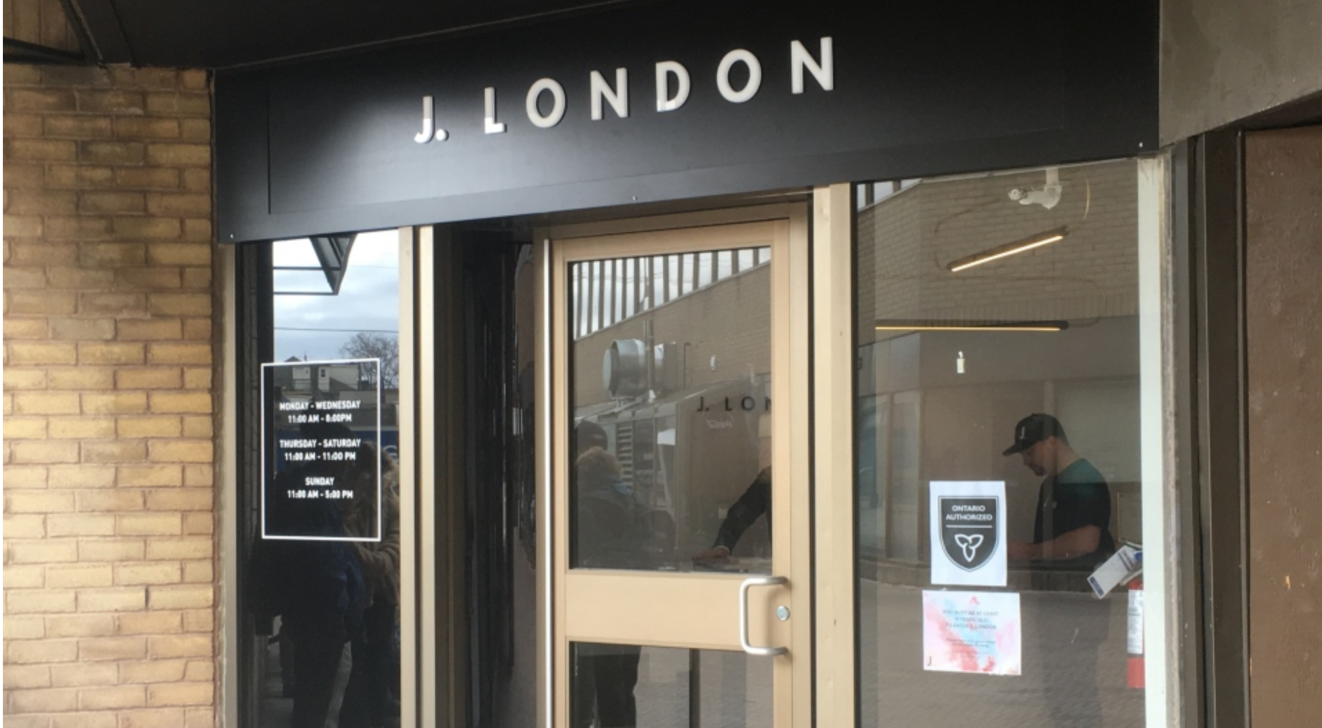 J. London, the second cannabis storefront in London, Ont. opened for business on Wednesday, April 10, 2019. (Jim Knight / CTV London)