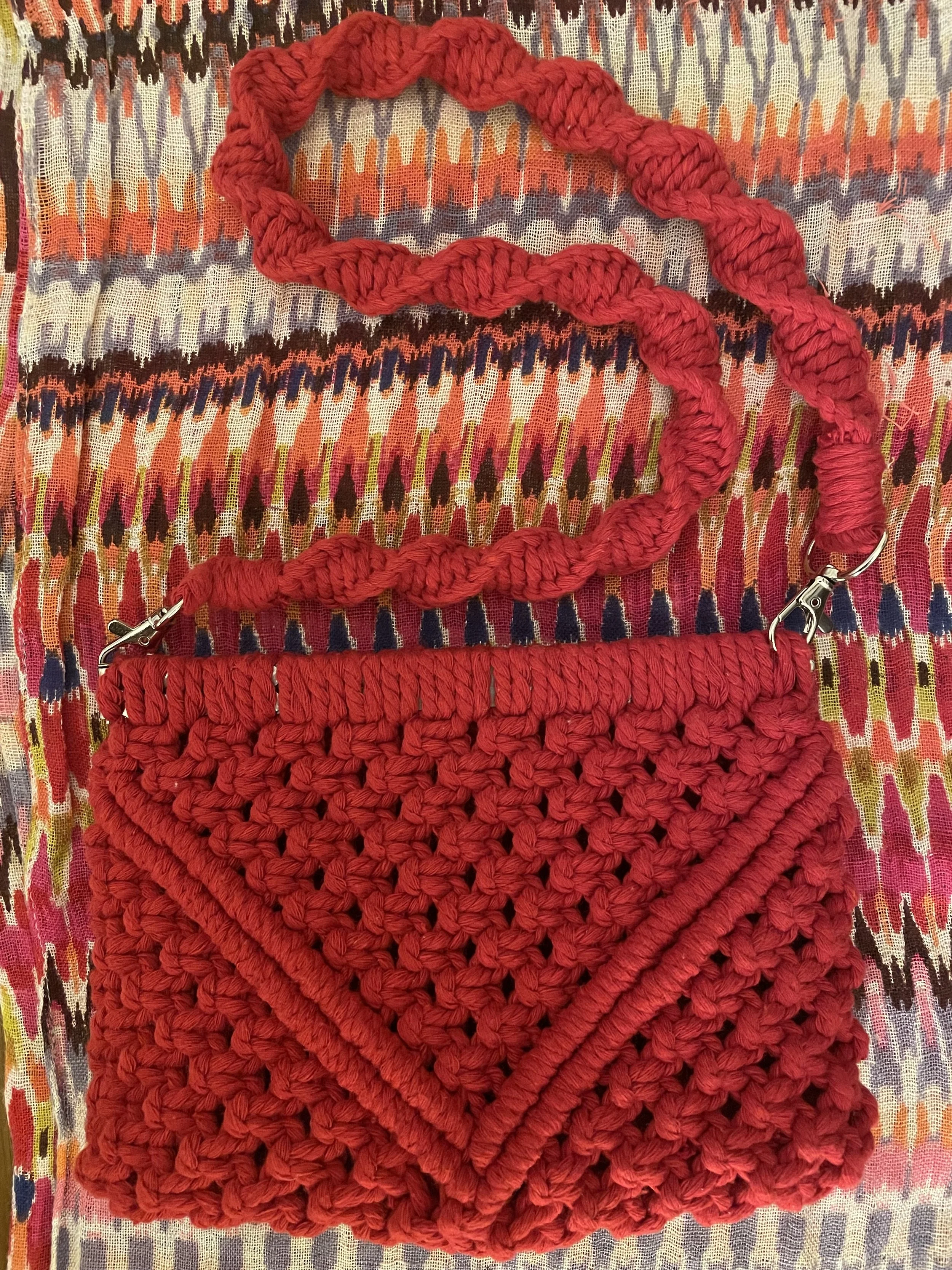 Red V Purse