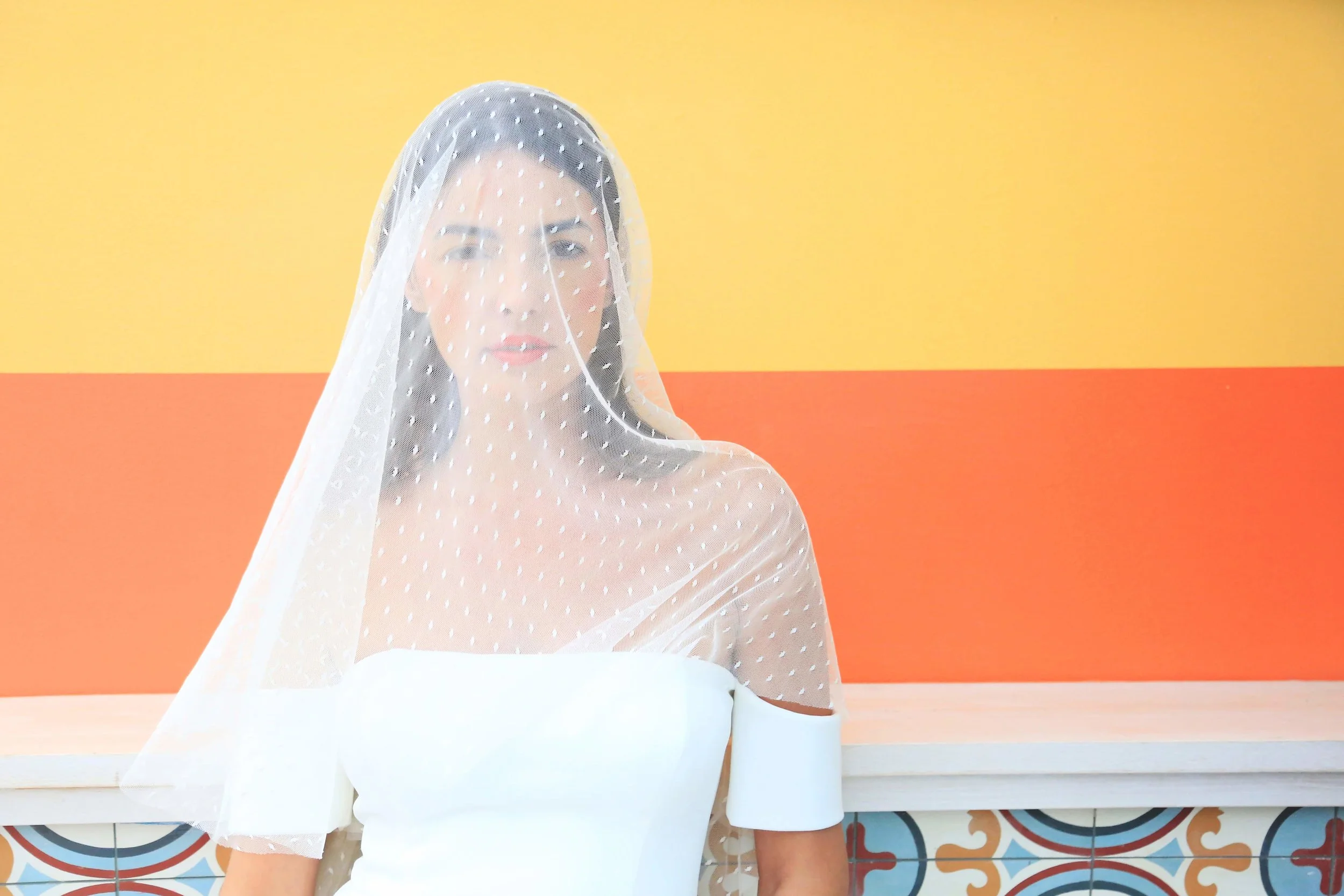 PISA Dotted Tulle Veil