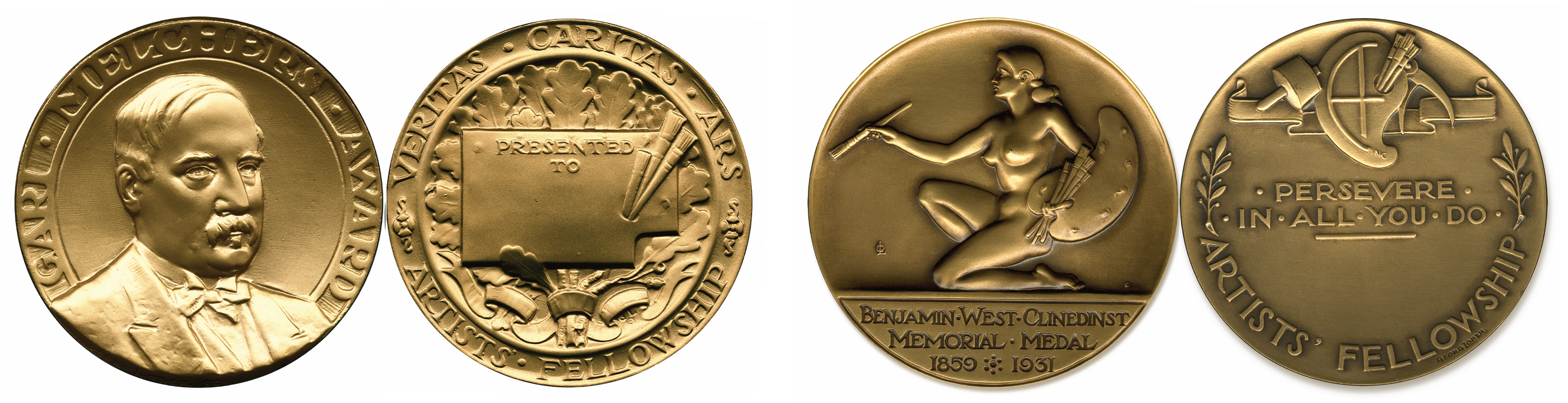 Artists-Fellowship-Award-Dinner-Medals-Clinedinst-Melchers.png