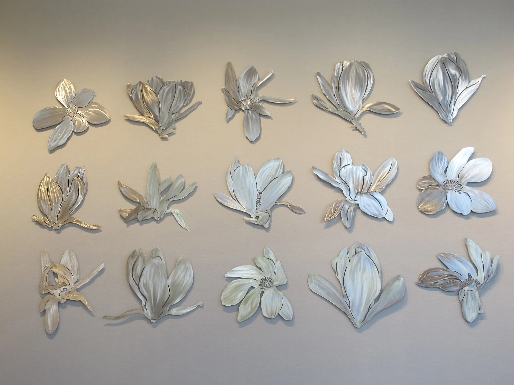 Babette Bloch,  Dancing Magnolias , stainless steel, 2013