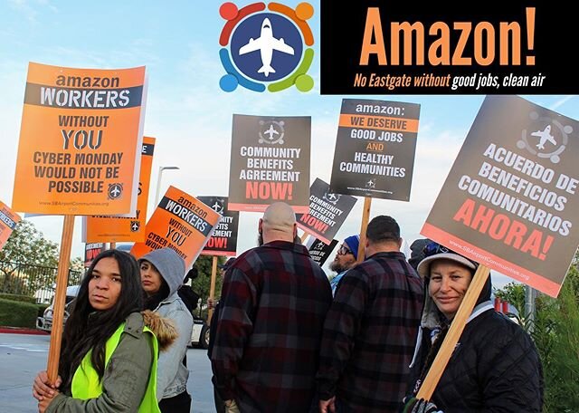 A public asset like @sbdairport should bring strong job opportunities for residents and measures to protect public health.

@amazon, it&rsquo;s time for good jobs and clean air. The bare minimum at your facilities in the IE has not brought our commun