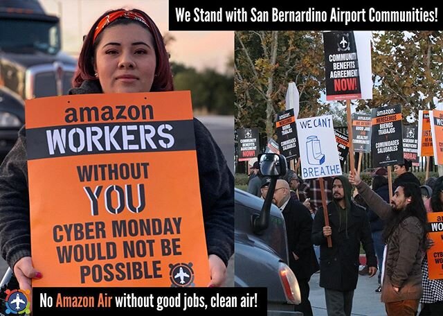 It&rsquo;s been clear from the town halls, rallies, and community pickets that residents want legally binding agreements from @amazon to improve the standard of living for residents living near @sbdairport. 
A valuable PUBLIC ASSET like the airport w
