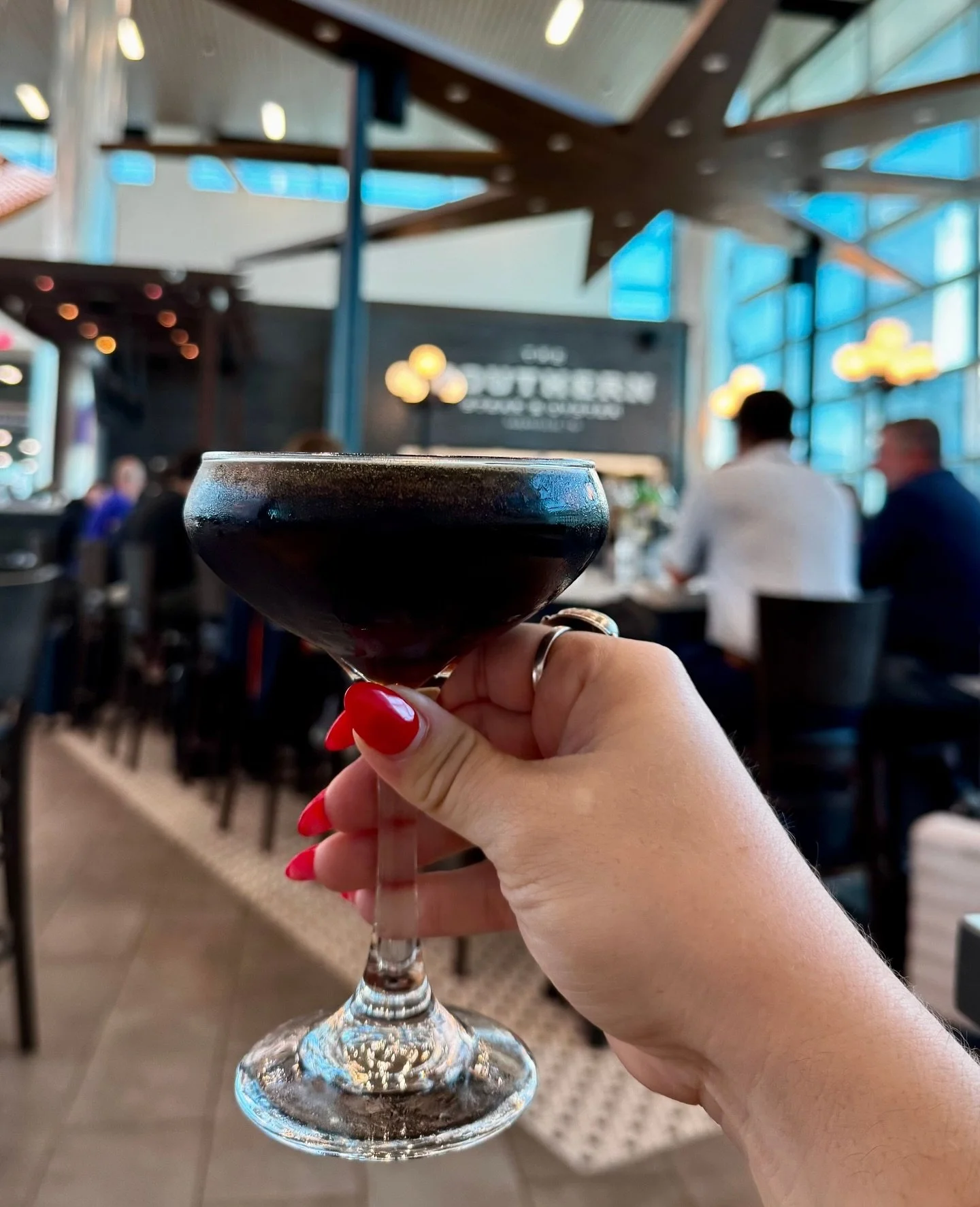 There are two types of people in this world: people who need an Espresso Martini before they fly and people who need an Executive Old Fashioned before they fly. Luckily, we have both at our airport location. ⁠
⁠
Which type of person are you? ✈️⁠
.⁠
.
