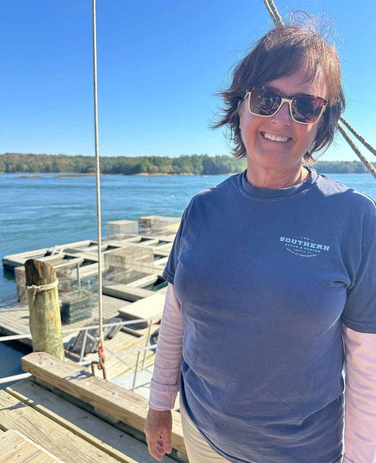 Our AGM Julie took a sabbatical up to Maine a few weeks ago, and and met with the fine folks at @gliddenpoint to tour their farm and expand her knowledge of east coast oysters🦪⁠
⁠
While our oyster menu rotates daily, we try to always have briny, bea