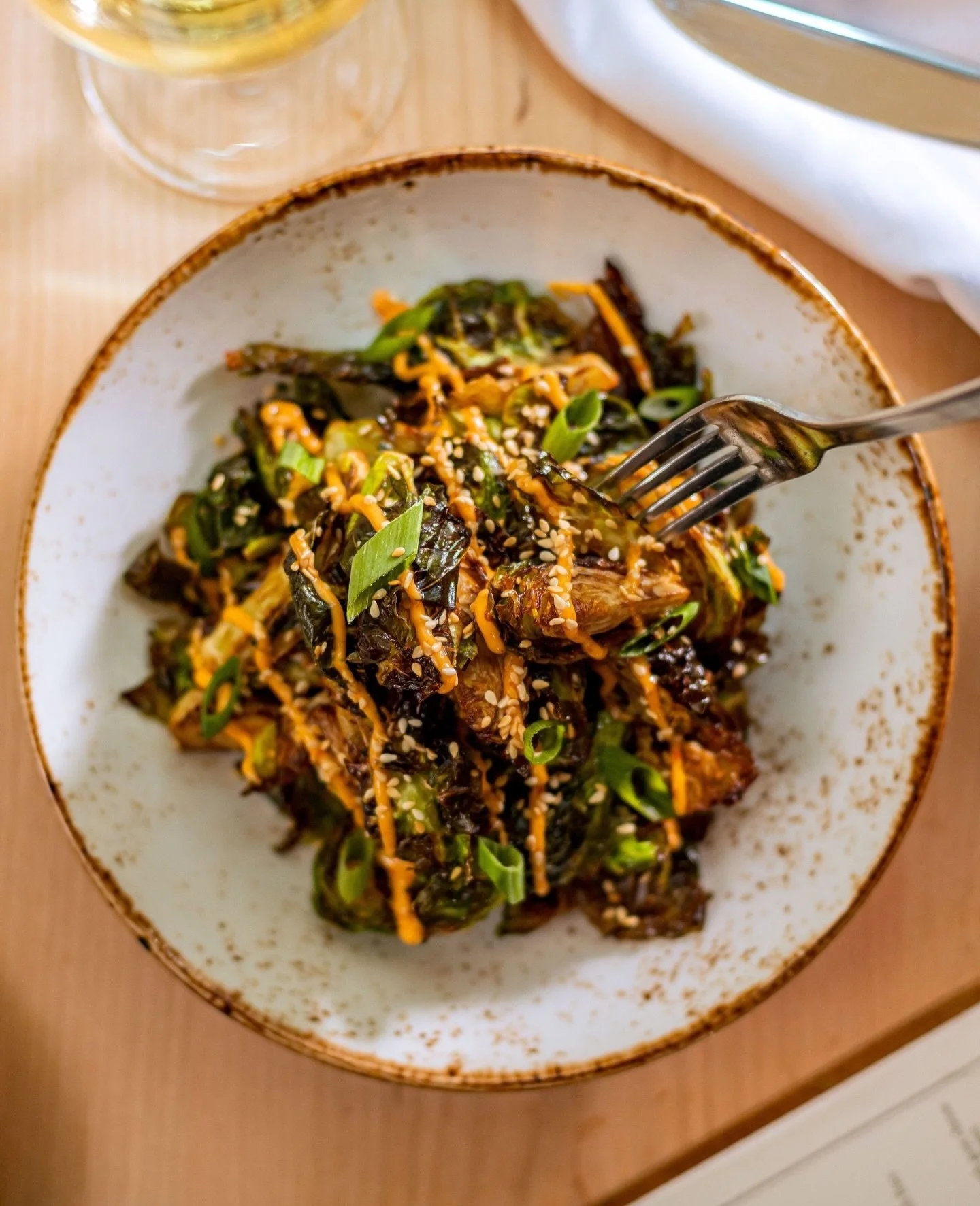 These are not your mamma&rsquo;s brussels! Our fried brussels sprouts are cripsy, delicious, and topped with a sweet chili aioli and sesame seeds.⁠
📷️: @drewmaynard⁠
.⁠
.⁠
.⁠
.⁠
.⁠
.⁠
.⁠
.⁠
.⁠
.⁠
.⁠
.⁠
.⁠
.⁠
#downtownnashville #nashvillefinedining #