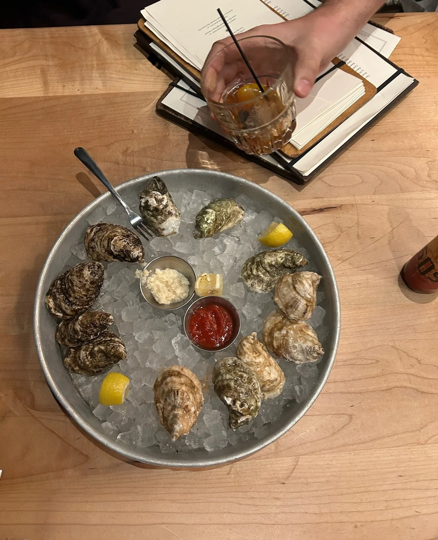 A dozen oysters pairs perfectly with our Executive Old Fashioned. 🦪⁠
⁠
Don&rsquo;t forget, we have $1 Oyster Happy Hour every single day from 3 - 5 PM!⁠
.⁠
.⁠
.⁠
.⁠
.⁠
.⁠
.⁠
.⁠
.⁠
.⁠
.⁠
.⁠
.⁠
.⁠
#oysterhappyhour #downtownnashville #oystersnashville⁠