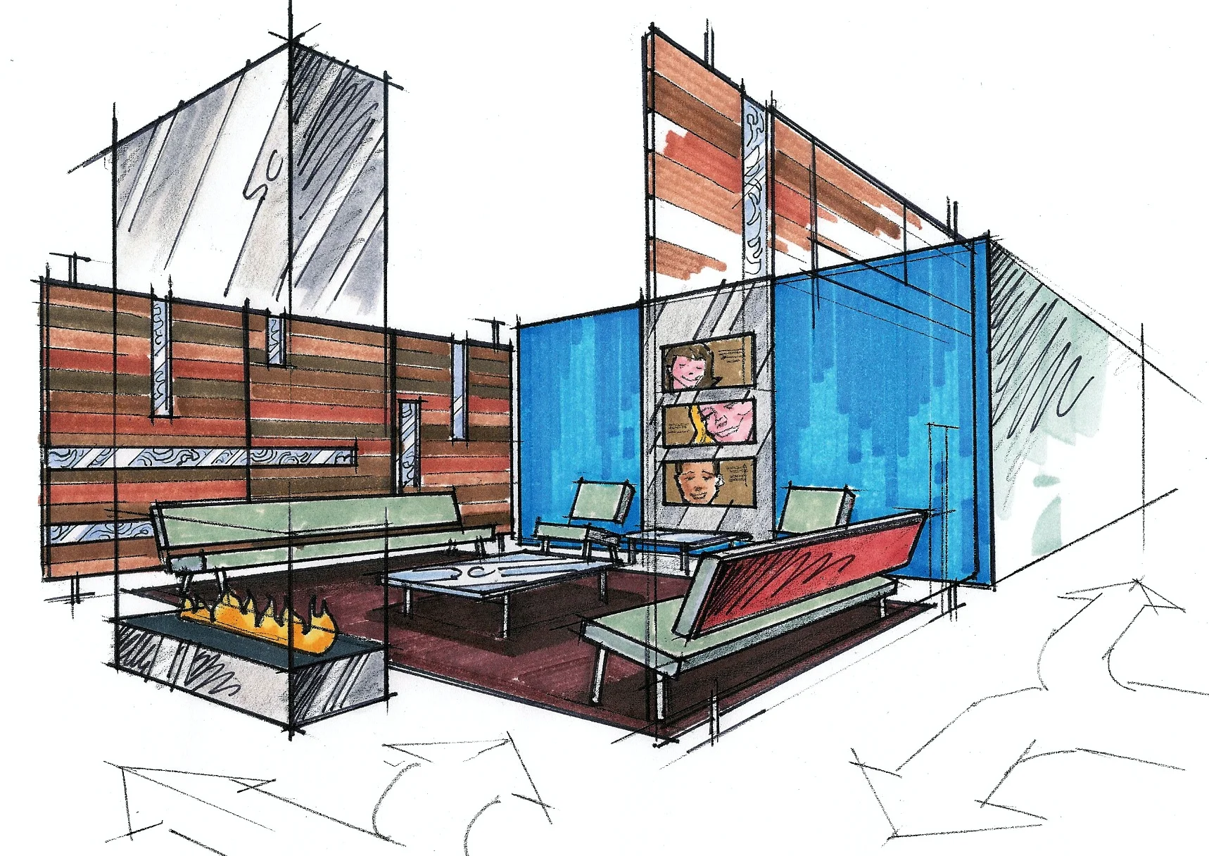 Client lounge design for Medtronic’s San Antonio campus