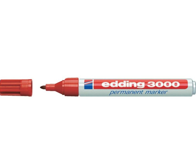 Edding 3000 Permanent-Marker Red