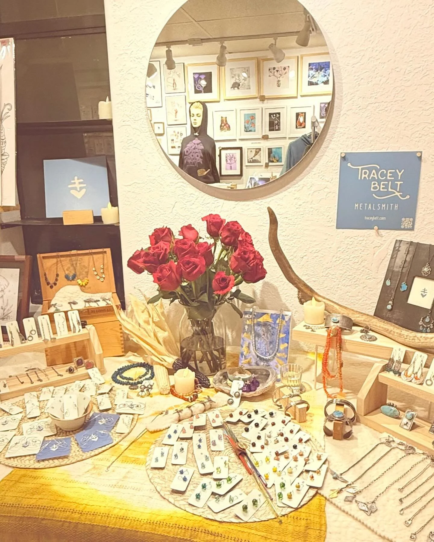 Hello friends🌈 We would love to see you all at Studio &amp; this weekend! @anddurango  Come and visit the wonderful people who are sharing their art with our community. Free hugs!✨🩵✨