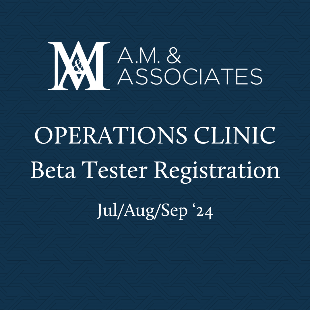 Operations Clinic Membership - Beta Tester
