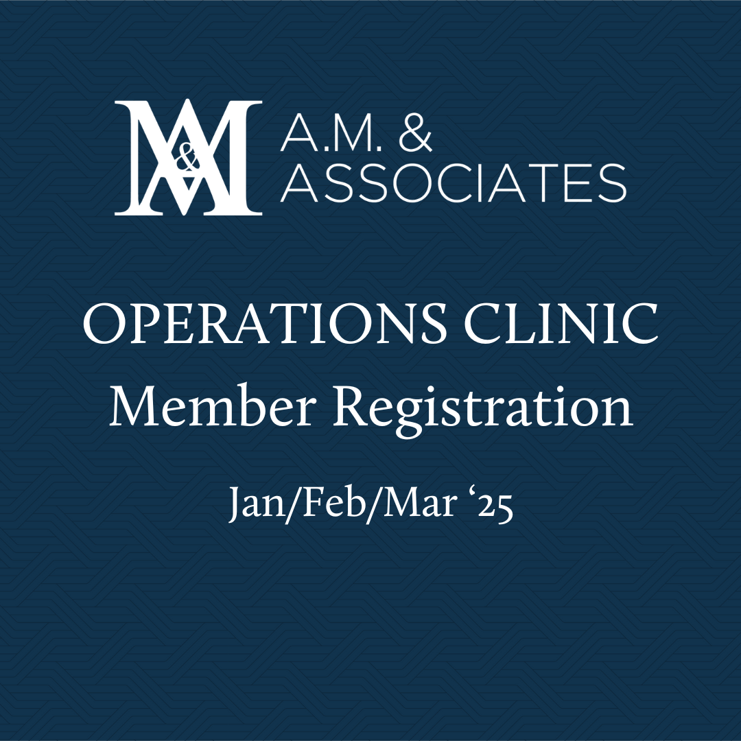 Operations Clinic Membership - Winter '25 Cohort