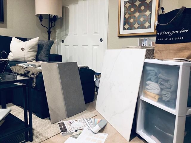 Does anyone else feel crazy like this right now? Here is a glimpse into my organized chaos. Sweaters in a bin ready to retire for the summer - projects waiting to be finished, life waiting to start again. #livingcorona#getbacktoworkaz#quarantineaz#wo