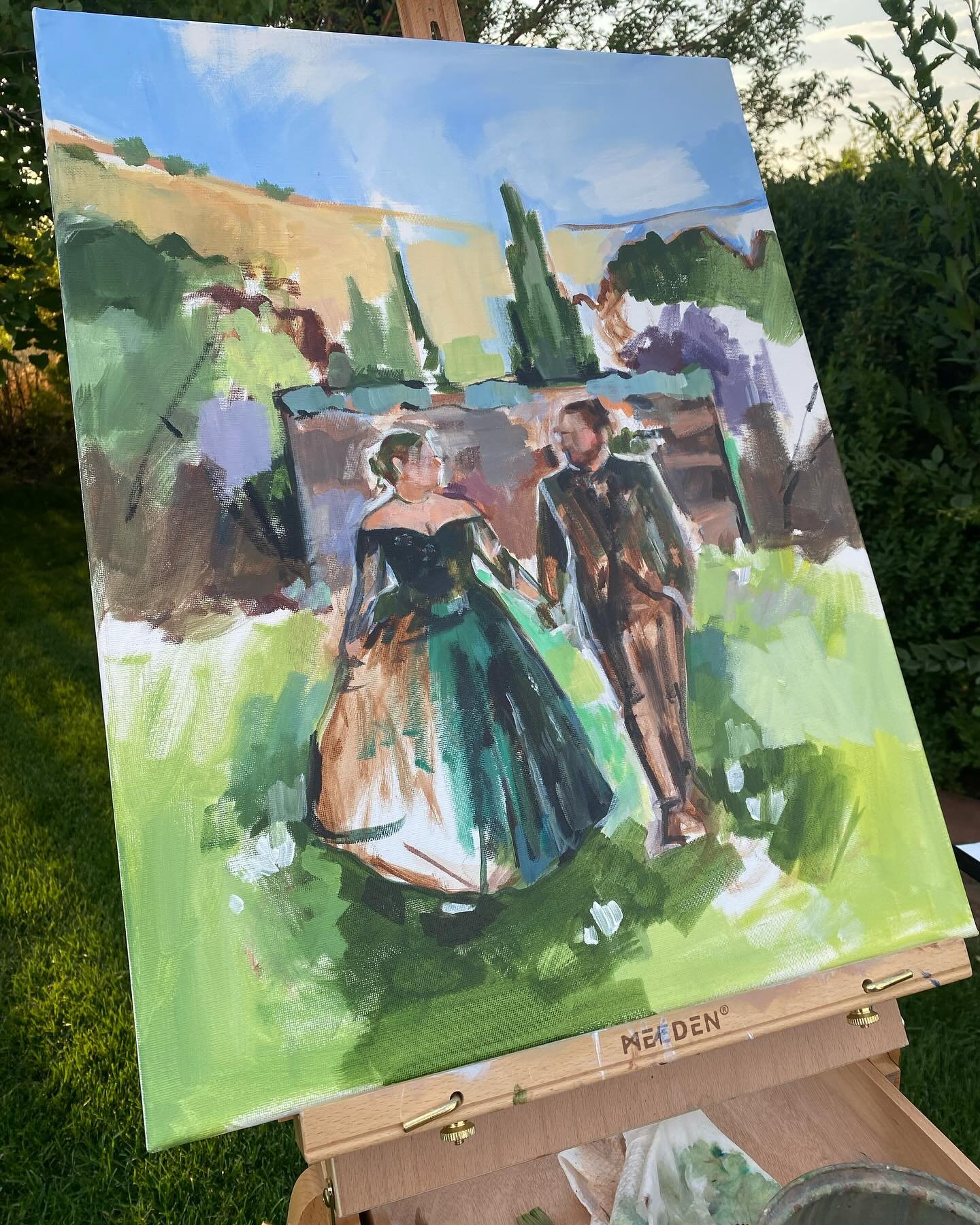 Beginnings&hellip; I just love &lsquo;em. 🥰

#livepainter #liveweddingpainter #liveeventpainter #weddingpainter #weddingpainting #newlyengaged #justengaged #weddingplanning #weddingplanner #weddingtrends #engaged #planningawedding