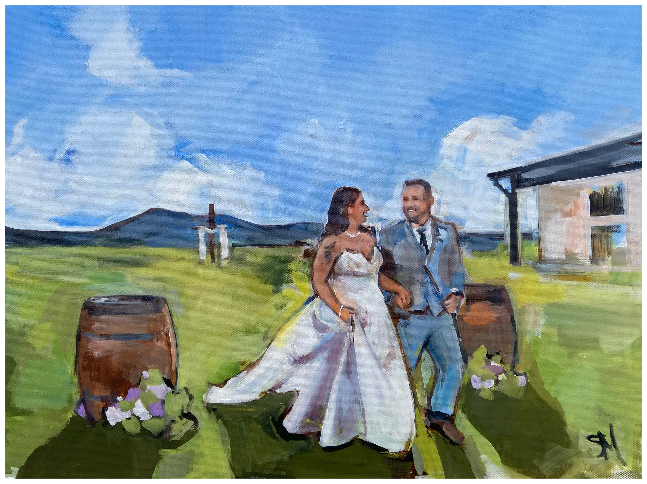 Shalayne Mowry is a live wedding painter serving Jackson Hole, Wyoming, Denver, Colorado, and Salt Lake City, Utah.
