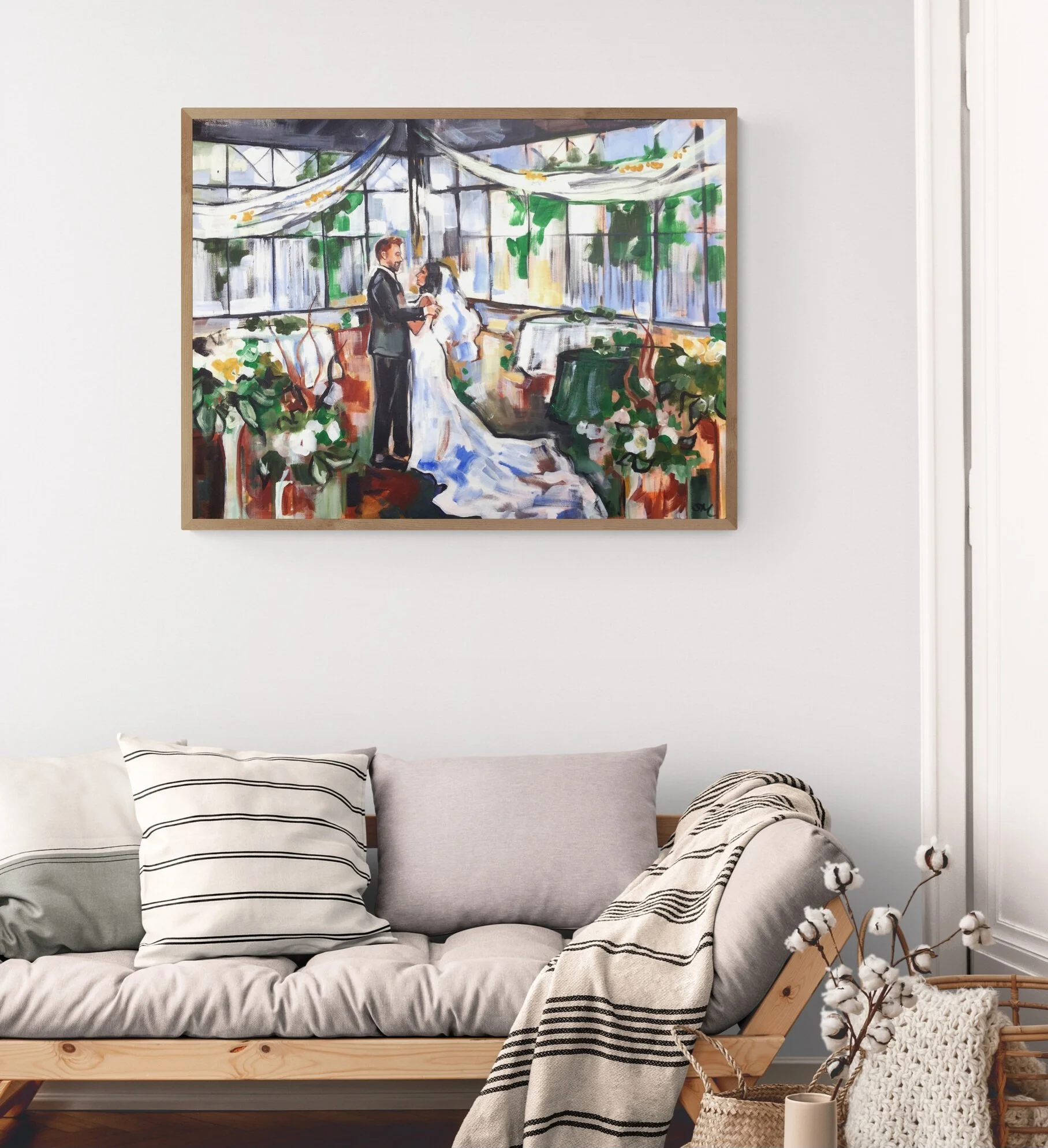 Shalayne Mowry is a live wedding painter serving Jackson Hole, Wyoming and Denver, Colorado.