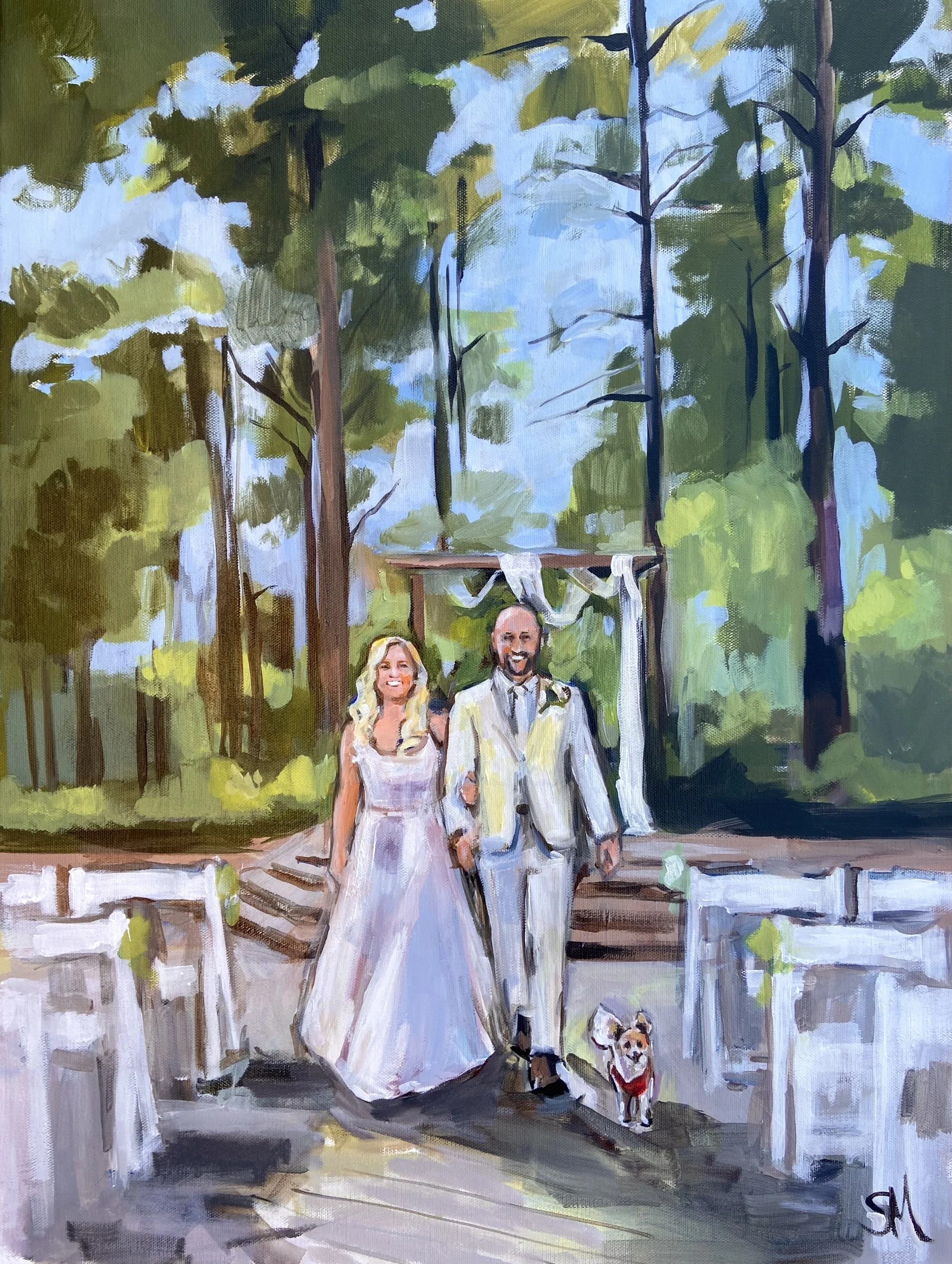 Shalayne Mowry is a live wedding painter serving Jackson Hole, WY, Denver, CO, Salt Lake City, UT, and beyond.