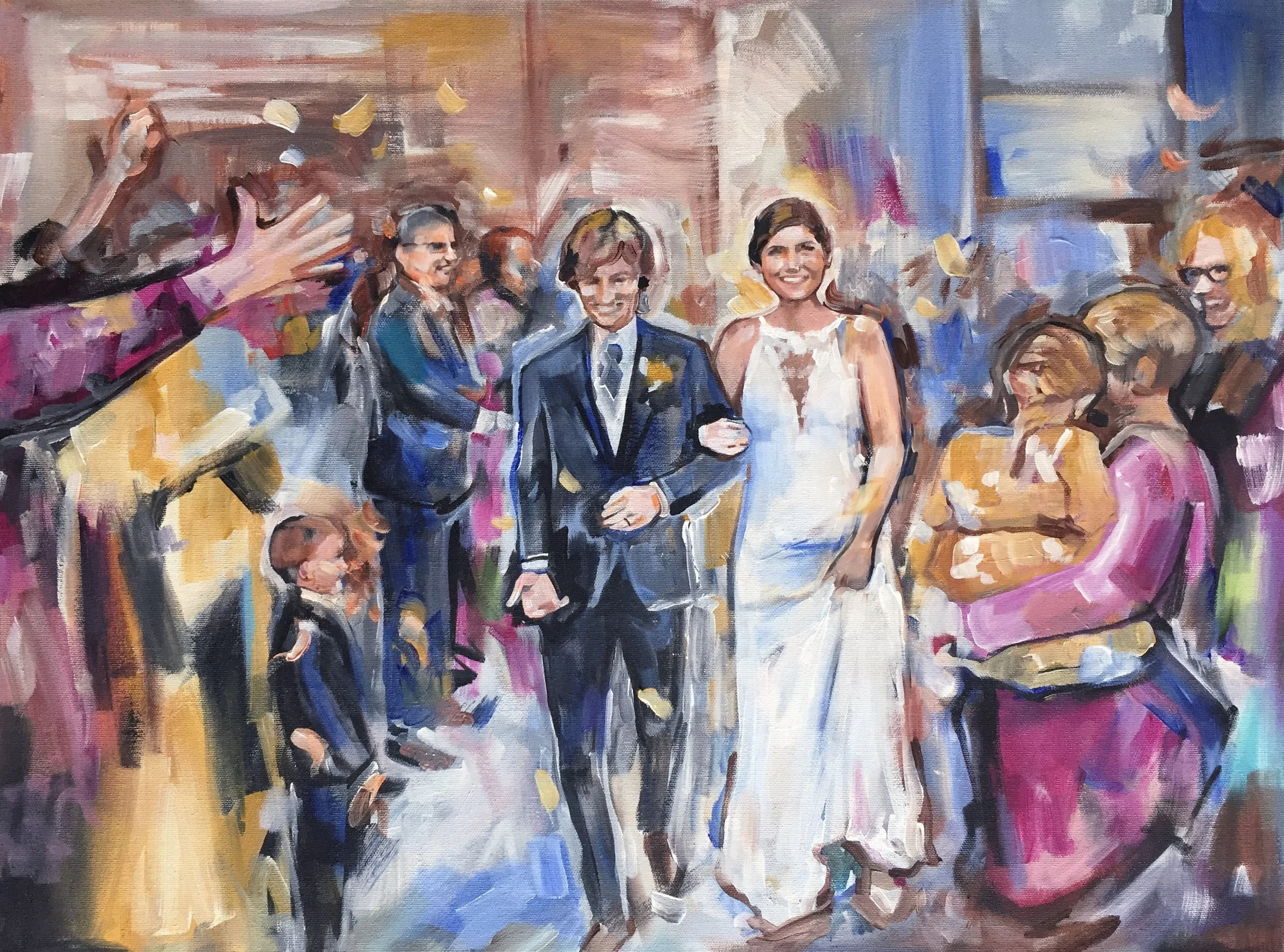 Shalayne Mowry is a live wedding painter serving Jackson Hole, Wyoming, and Bozeman, Montana.