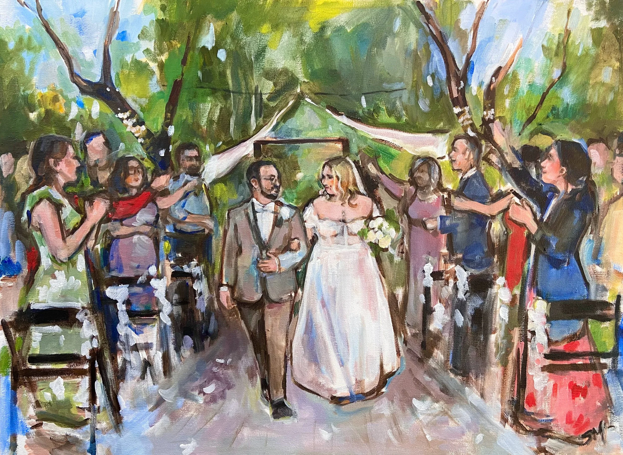 Shalayne Mowry is a live wedding painter serving Jackson Hole, WY, Denver, CO, Salt Lake City, UT, and beyond.