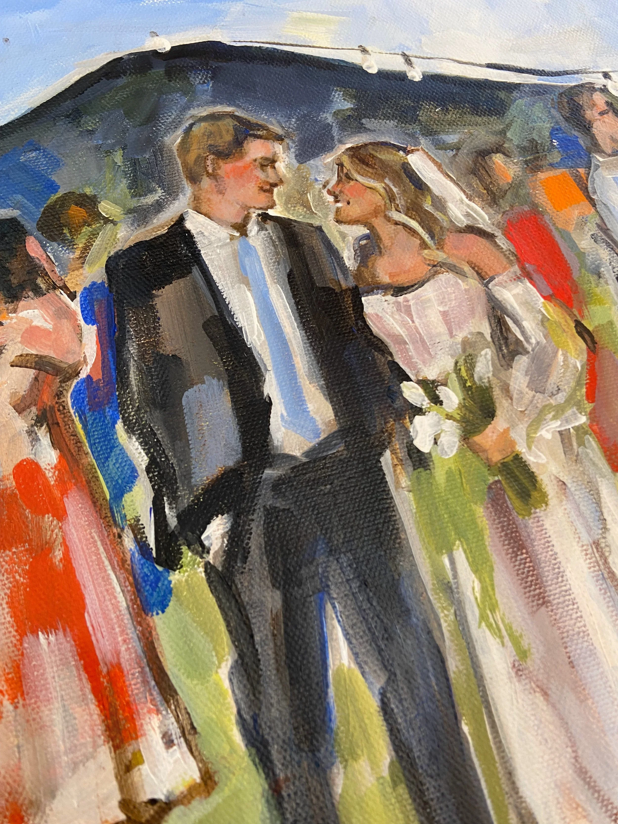 Shalayne Mowry is a live wedding painter serving Wyoming, Montana, East Idaho, the Black Hills.