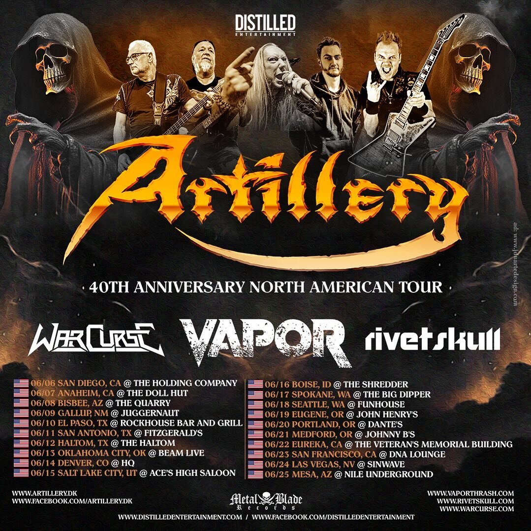 Announcement 2: We&rsquo;re hitting the U.S. with Artillery this June! 20 shows in 20 days. Iron man style!