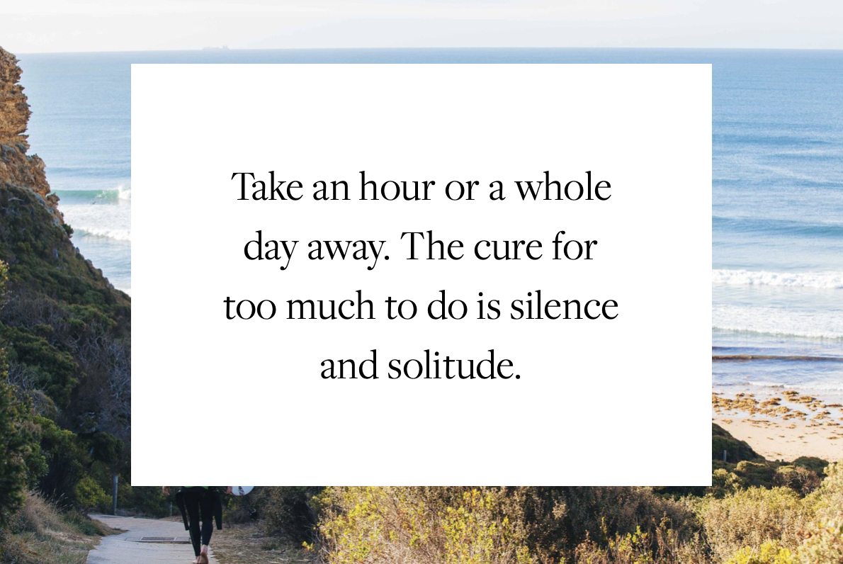 Cure for Busyness - Ezer + Co.
