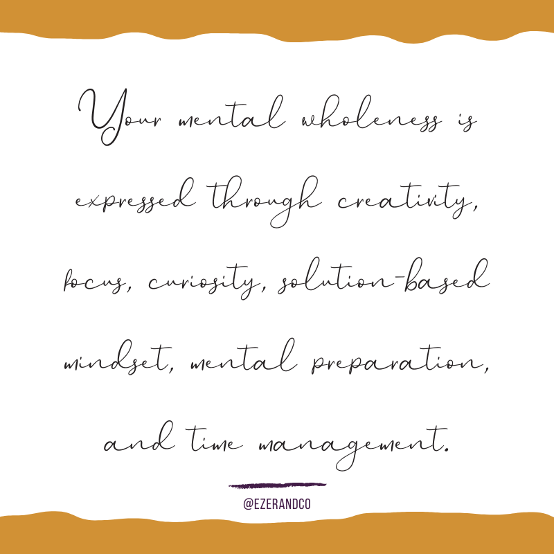 Mental Wholeness - Ezer + Co.