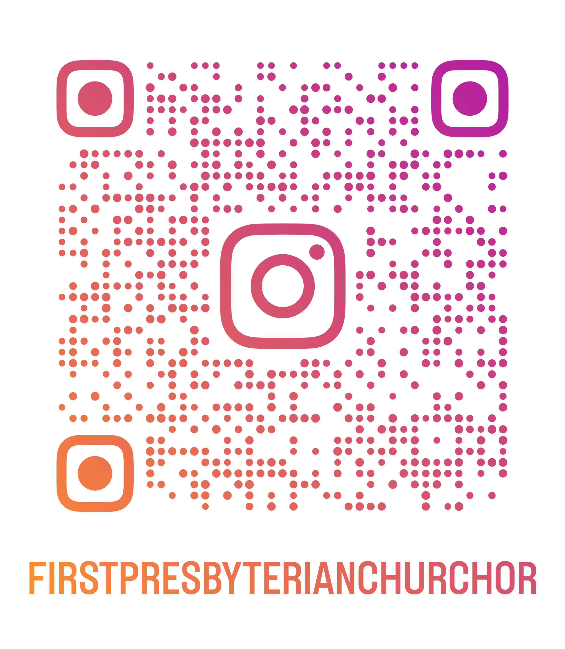 Instagram page QR code