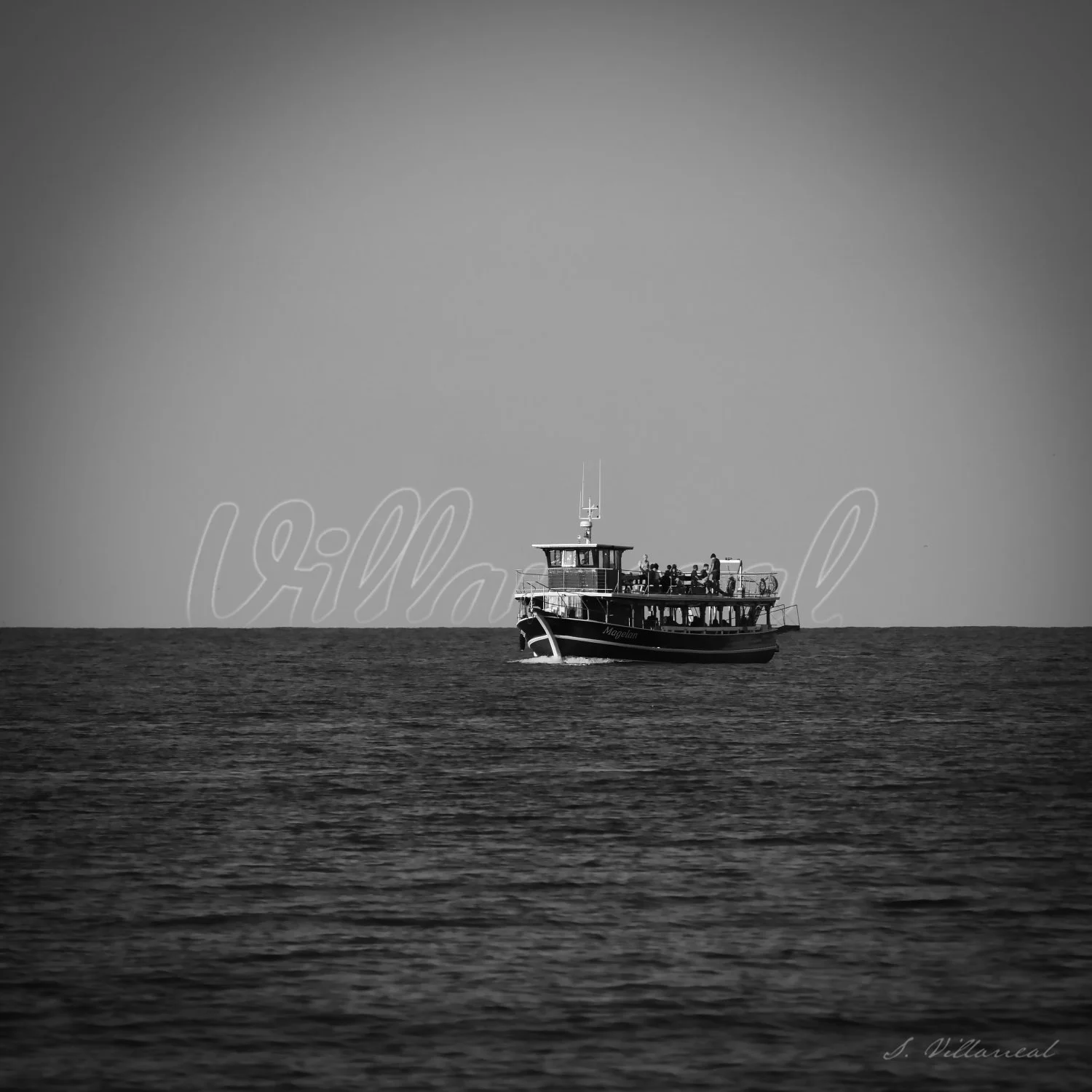"Evening Cruise" - Premium Metal Print