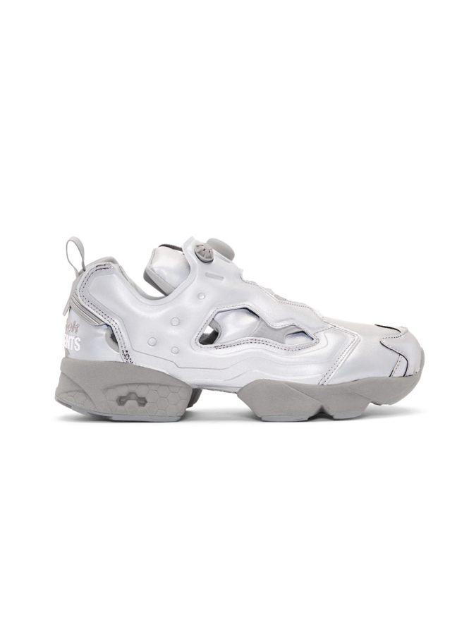 △ Vetements Grey Reebok Edition Reflective Instapump Fury Sneakers US$467(~HK$3,642)
