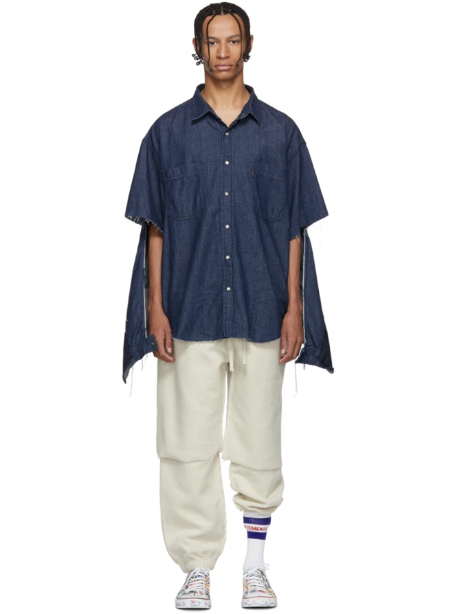 △ Vetements Navy Levi's Edition Oversized Denim Shirt US$765 (~HK$5,967)