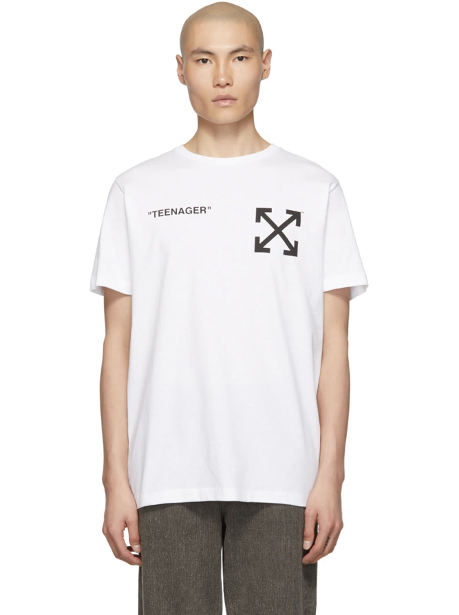 △ Off-White White Flamed Bart Slim T-Shirt HK$1,996