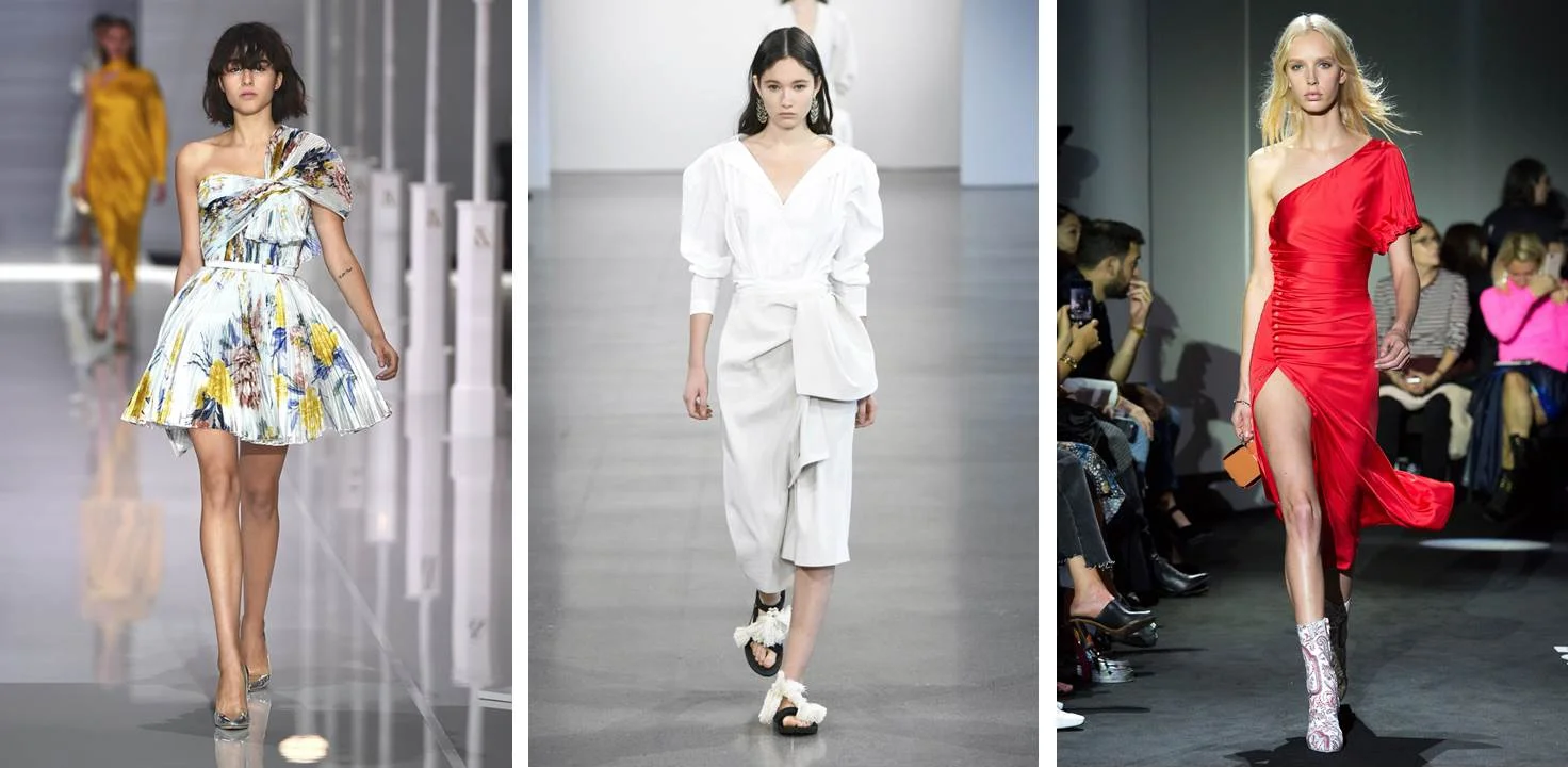 Adapting the gigot-sleeve design from Haute Couture; Ready-to-wear SS 2018 from left to right: Ralph&Russo, Tome, Paco Rabanne; Credit to Vogue .