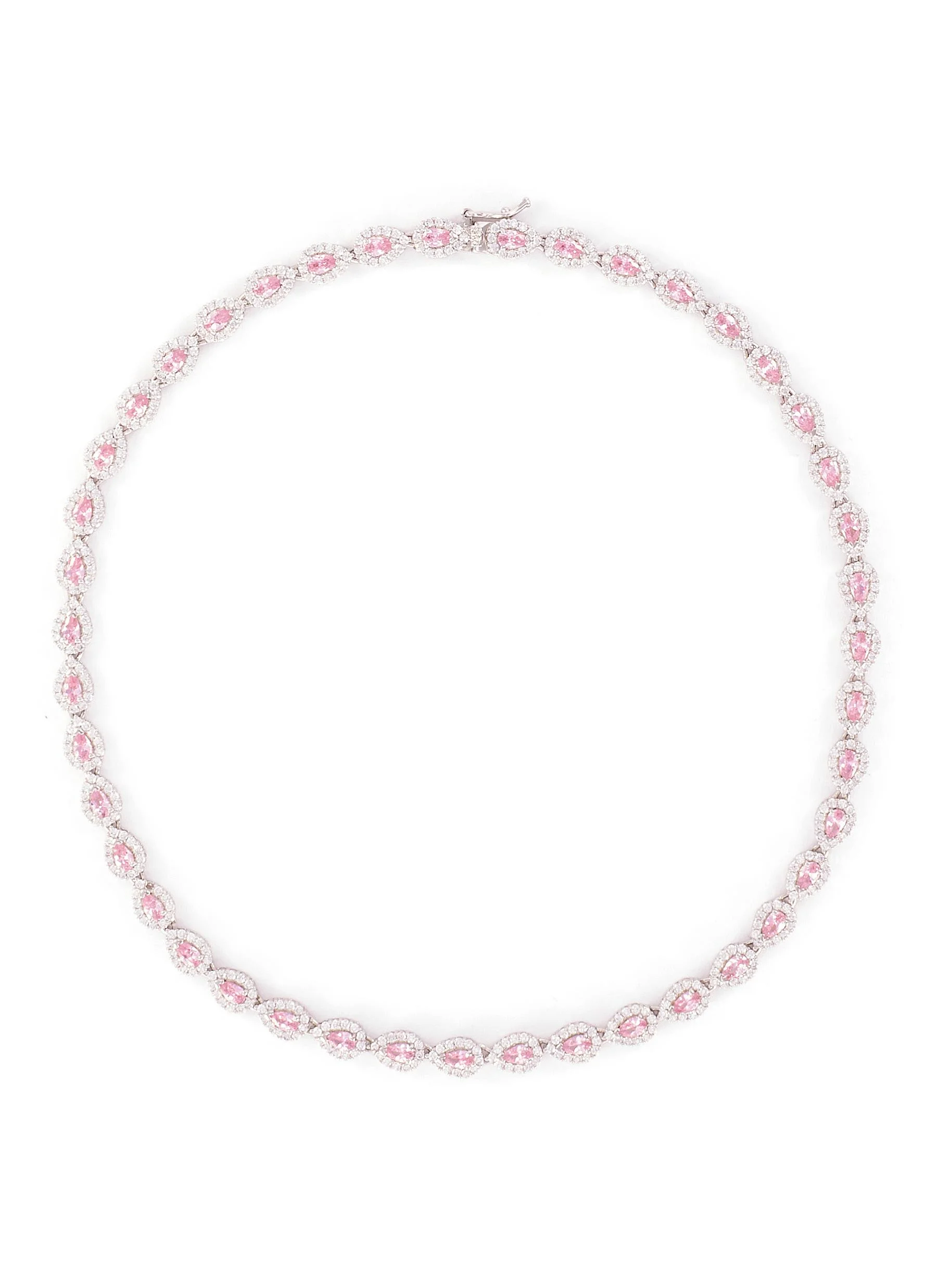 CZ By Kenneth Jay Lane Cubic Zirconia Link Necklace HKD$3,390