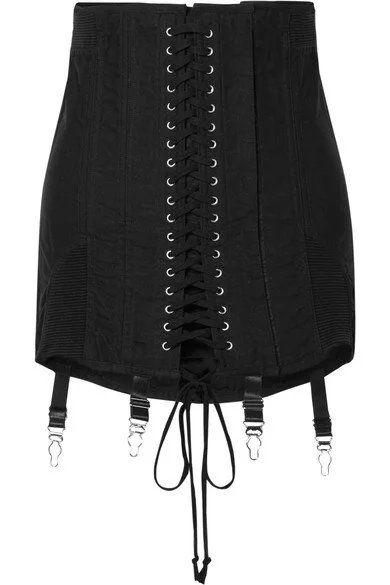 Orseund Iris Gamine lace-up cotton-twill mini skirt HKD$5,960