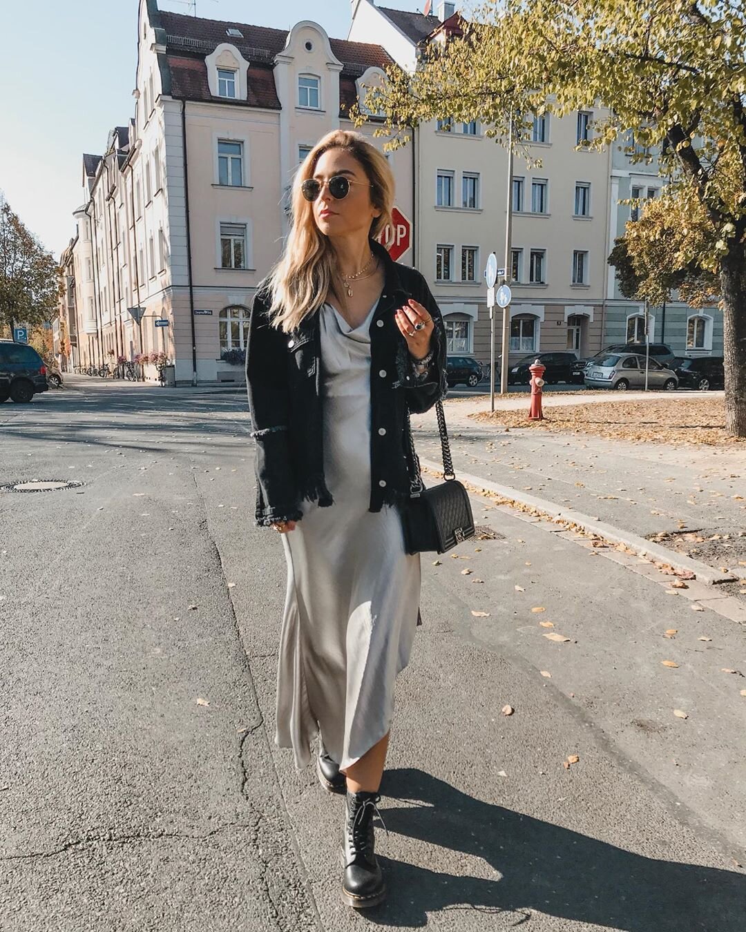 instagram satin dress