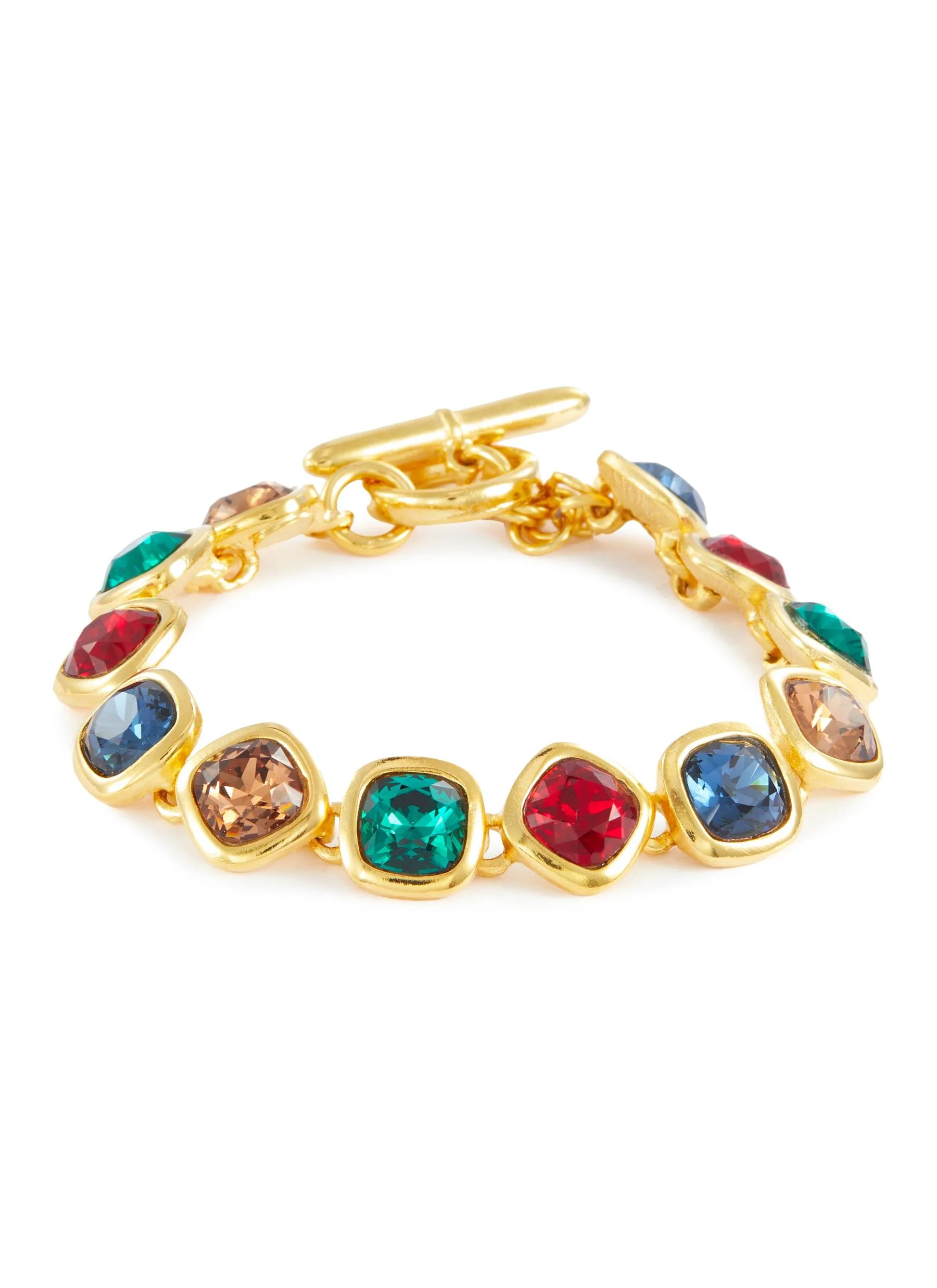 Kenneth Jay Lane Gemstone Link Bracelet HKD$1,890