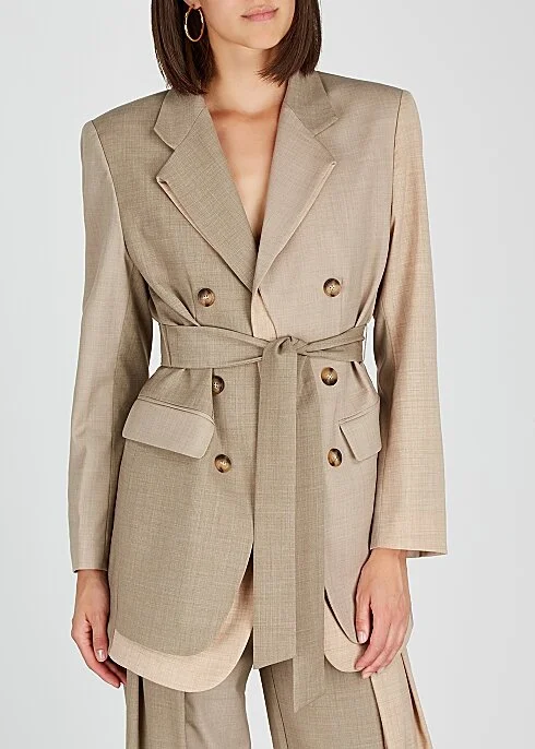 REJINA PYO Sand wool-blend blazer HK$5,130