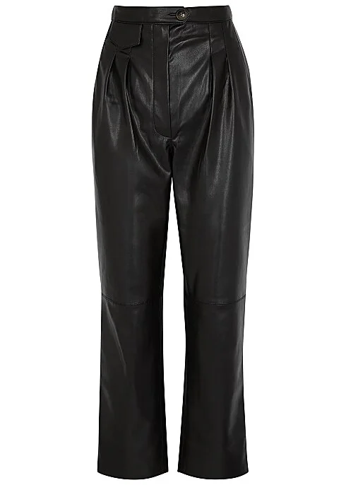 NANUSHKA Mitsu black faux leather trousers HK$2,870