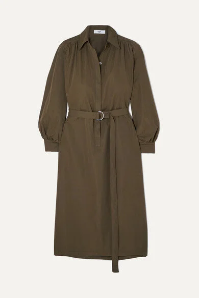Frankie Shop Loulou Twill Midi Dress HKD$1,535