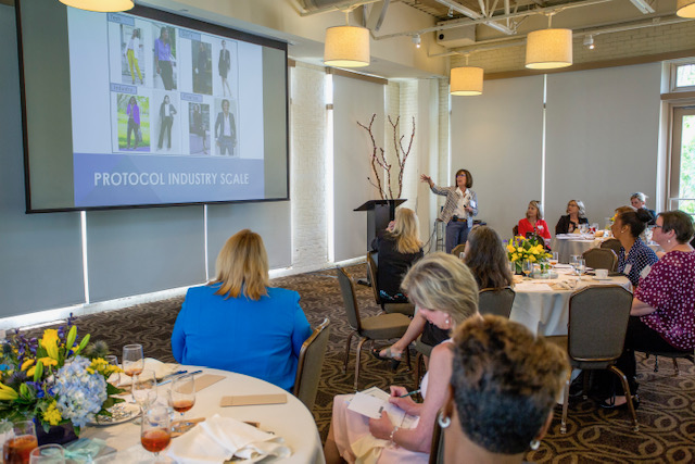 Maribeth at an industry event