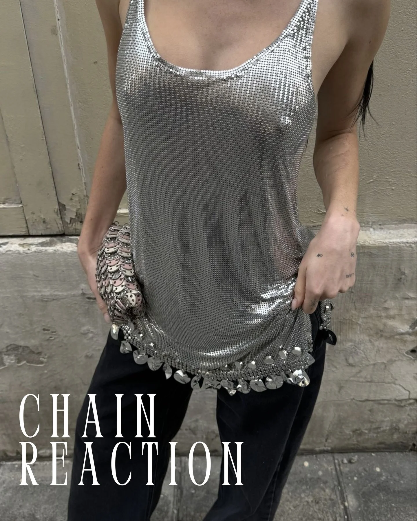 CHAIN REACTION&mdash; Perhaps ongoing political, economic, and digital overwhelm has us yearning for something more timeless, otherworldly, and neo-romantic. Chainmail becomes less medieval history, more emotional armor. It&rsquo;s not just escapism-